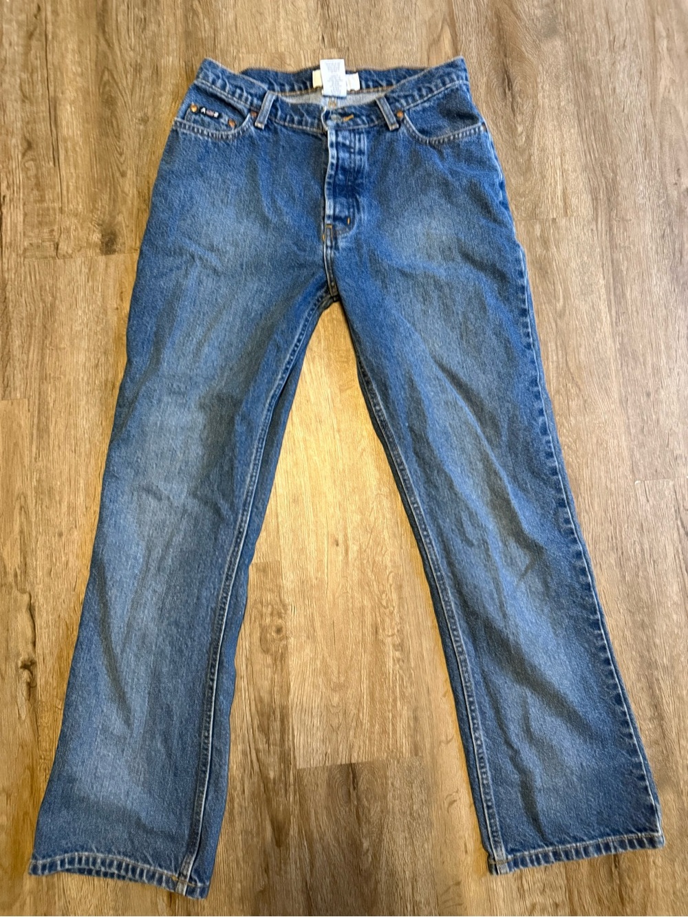 Vintage Arizona Jean Company Women's Straight-Leg Blue Denim Jeans